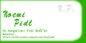 noemi pidl business card